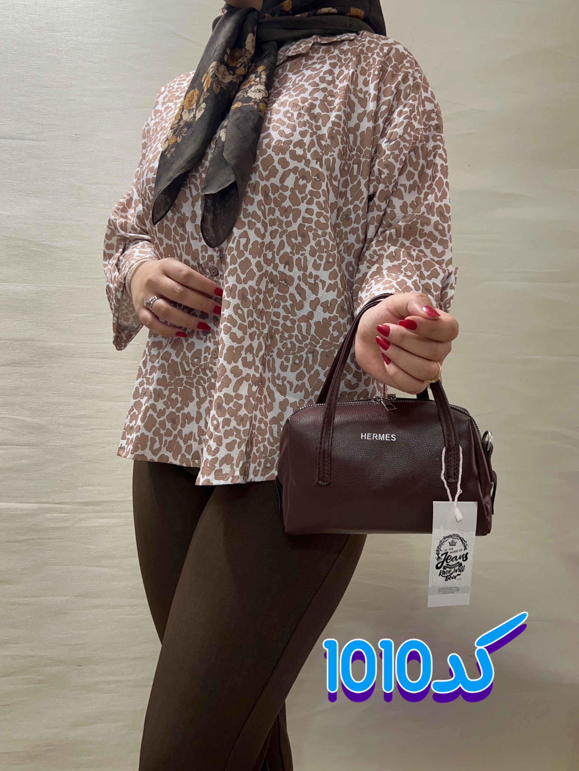 شومیز پلنگی تابستانه کد 1010