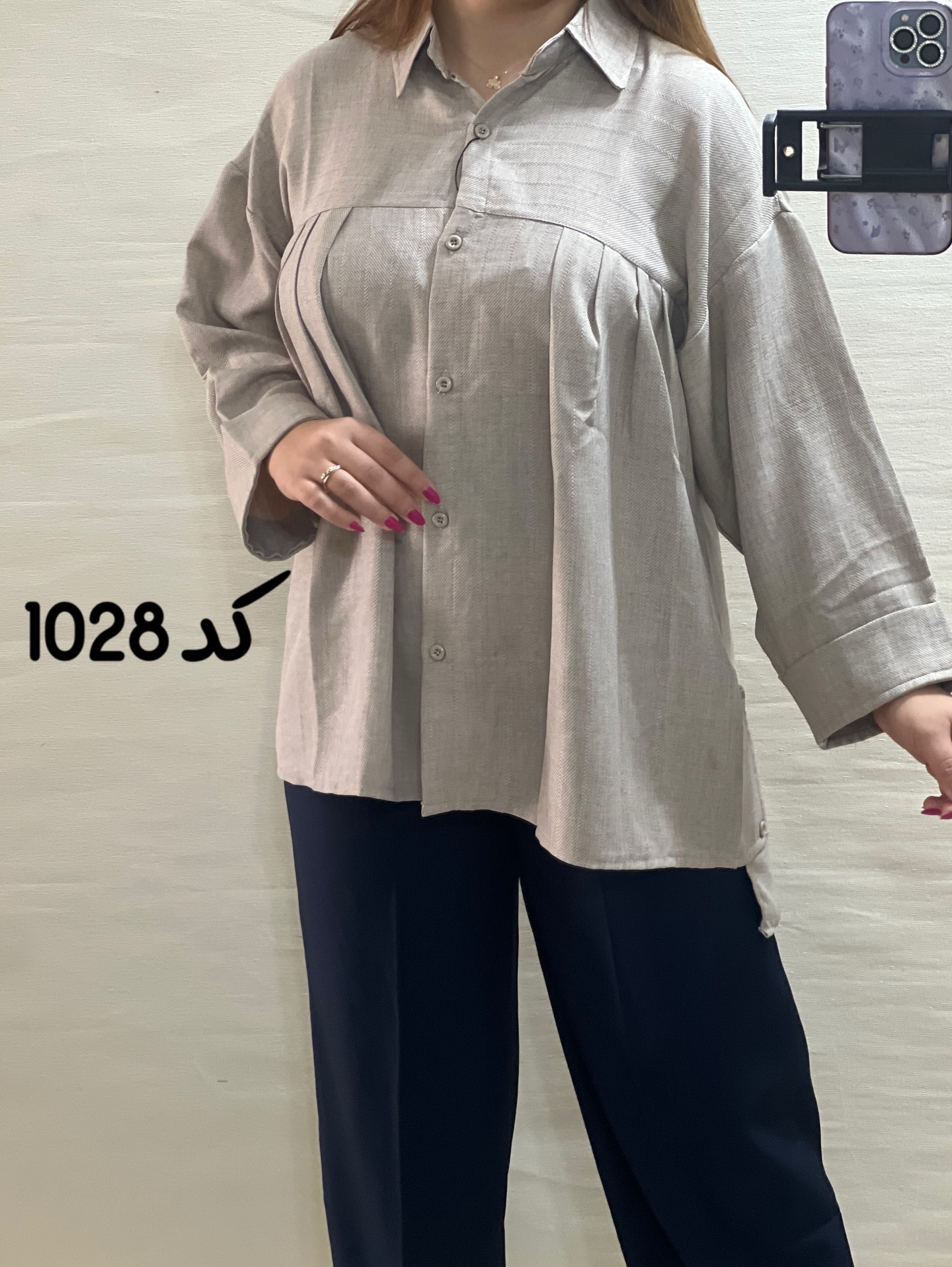شومیز مانتویی عروسکی کد1028